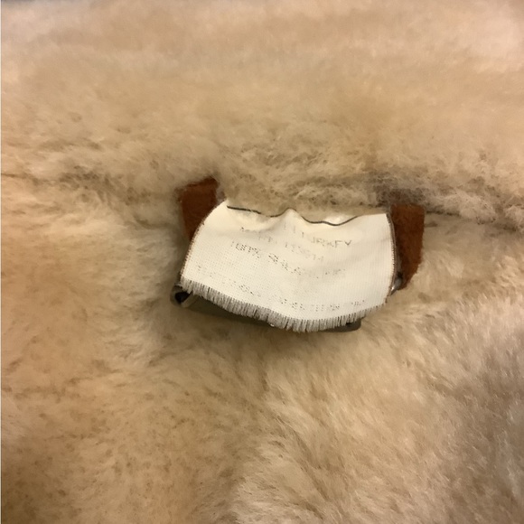 Full Length Shearling Designer Coat - Picture 5 of 7